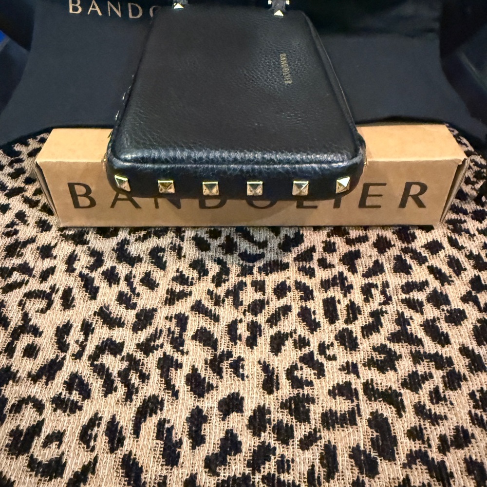 Bandolier Black Pouch with Gold Studs - Picture 9 of 9
